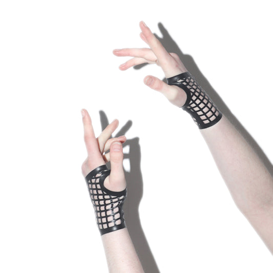 MONNIK | Extremities Collection: MONNIK Latex Fishnet Wrist Length