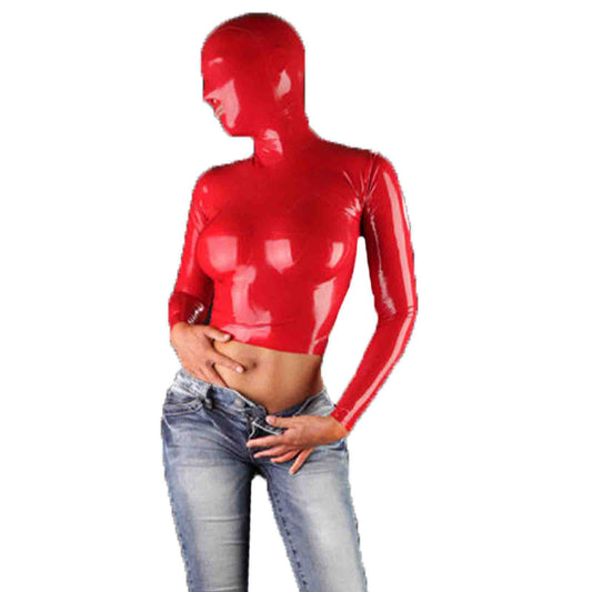 MONNIK | Visage Collection: MONNIK Latex Hooded Top Back