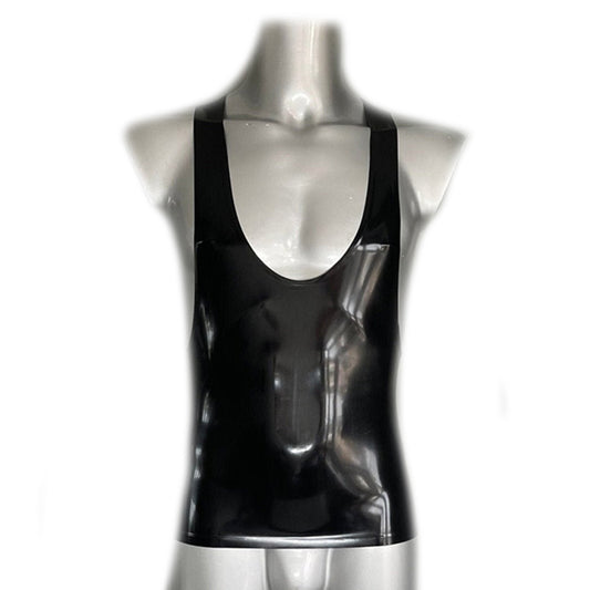MONNIK | Obsidian Series: Latex Handmade Stylish Men's Muscle - Front view - MONNIK Obsidian Collection
