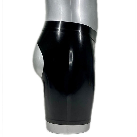 MONNIK | Obsidian Series: MONNIK Latex Men's Rubber Cock - Detail view - MONNIK Obsidian Collection