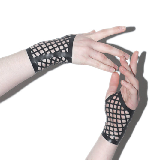 MONNIK | Extremities Collection: MONNIK Latex Fishnet Wrist Length