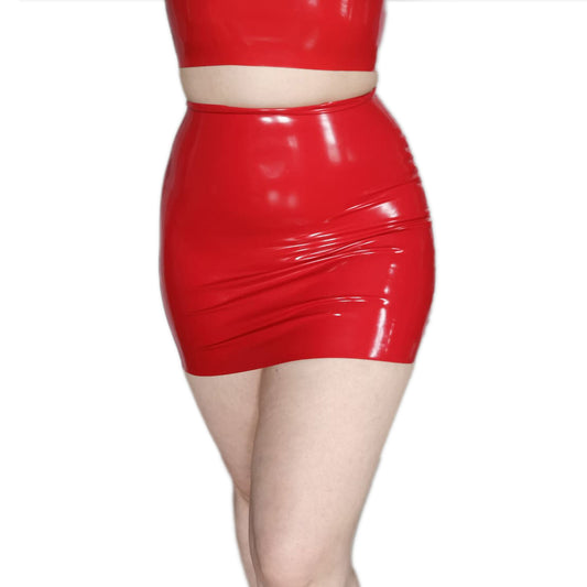 MONNIK | Silhouet Collection: MONNIK Latex Fashion Mini Skirt