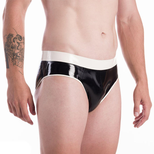 MONNIK | Obsidian Series: MONNIK Latex Handmade Fetish Black - Front view - MONNIK Obsidian Collection