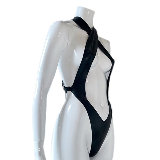 MONNIK | Silhouet Collection: Latex Handmade Cross Adjustable Strap
