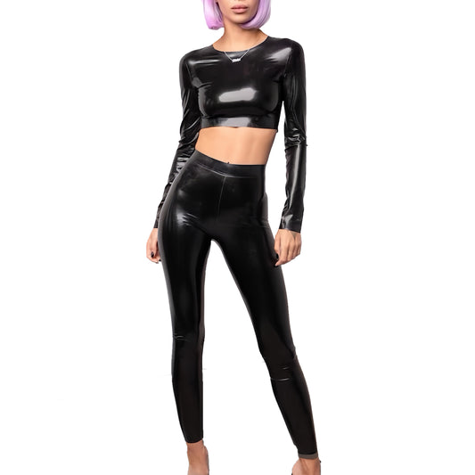 MONNIK | Silhouet Collection: Latex handmade suit top and