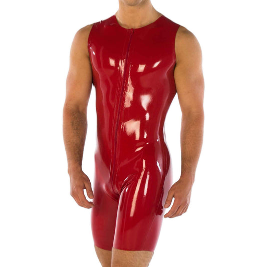 MONNIK | Silhouet Collection: Latex Handmade Sleeveless Men's Suit