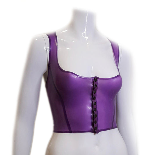 MONNIK | Silhouet Collection: MONNIK Latex Popper Front Corset
