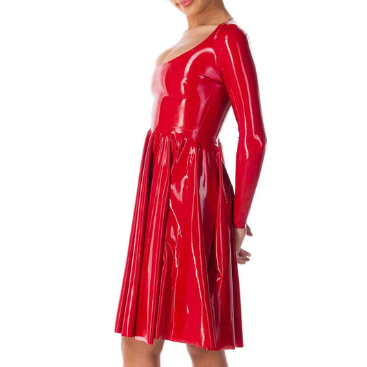 MONNIK | Silhouet Collection: Latex Handmade long sleeved pleated