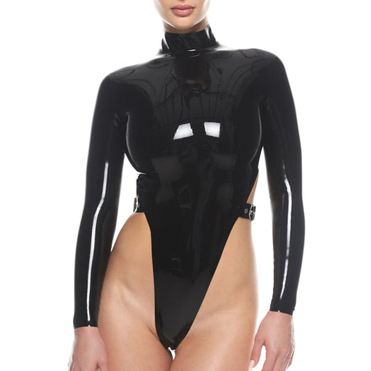 MONNIK | Silhouet Collection: Latex Handmade Bodysuit zipper on