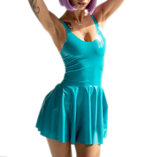 MONNIK | Silhouet Collection: Latex Handmade bodysuit mini skirt