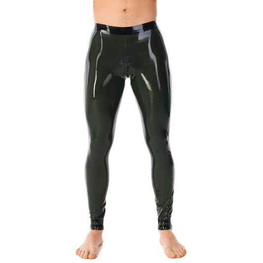 MONNIK | Obsidian Series: Latex Leggings Super stylish pull - Front view - MONNIK Obsidian Collection