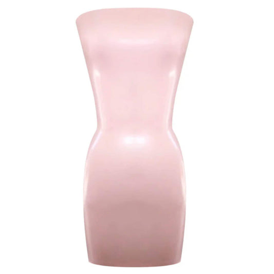 Latex Handmade Black Mini Pencil - Front view - MONNIK Silhouet Collection