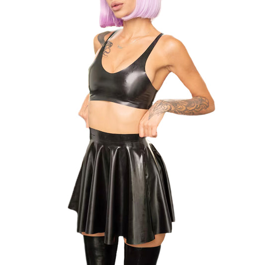 MONNIK | Silhouet Collection: Latex handmade bra set with