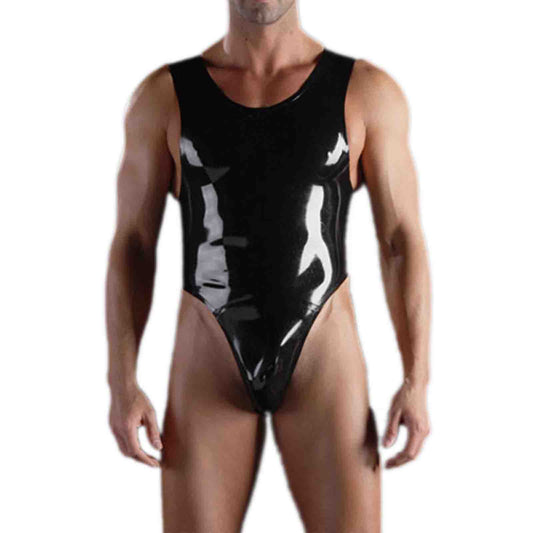 MONNIK | Silhouet Collection: MONNIK Black Latex Bodysuit Tight
