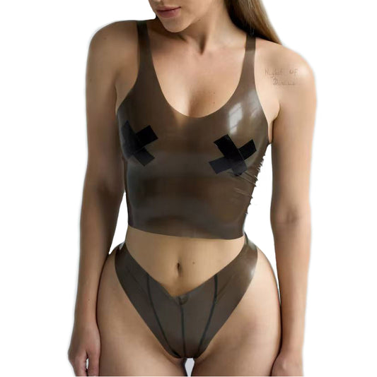 MONNIK | Silhouet Collection: Latex Set Handmade Cross Nipps
