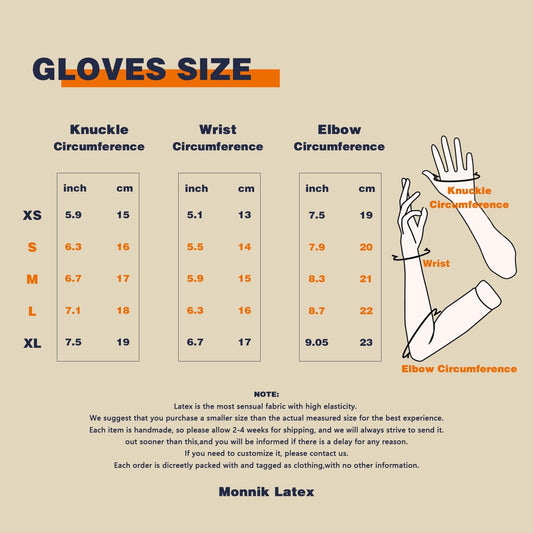 MONNIK | Extremities Collection: MONNIK Latex Handmade Long fingerless