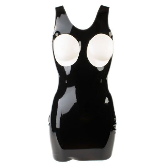 MONNIK | Silhouet Collection: Latex Handmade fashion mini dress