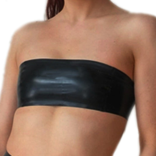 MONNIK | Obsidian Series: Latex Handmade Bra For Cosplay - Front view - MONNIK Obsidian Collection