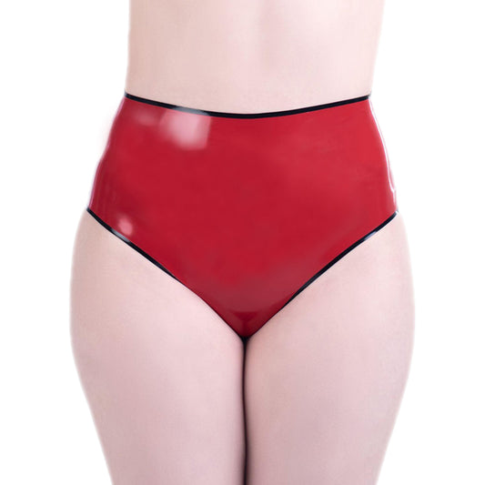 MONNIK Ladies Latex Handmade High waisted panties Cosplay Party Wear Fetish BDSM