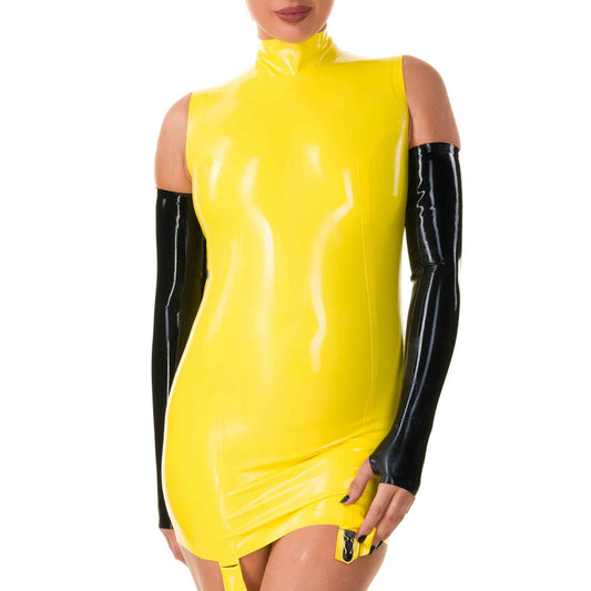 MONNIK | Silhouet Collection: Latex Handmade sleeveless high neck