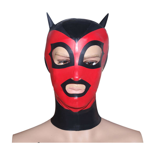 MONNIK | Visage Collection: MONNIK Red Latex Hood Unisex