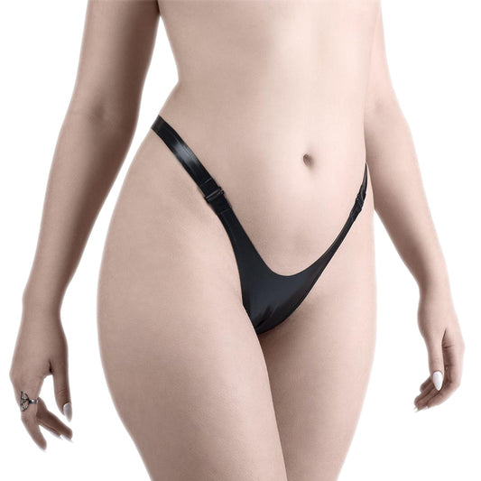 MONNIK Ladies Latex Handmade thong with fastening Cosplay Party Wear Fetish BDSM