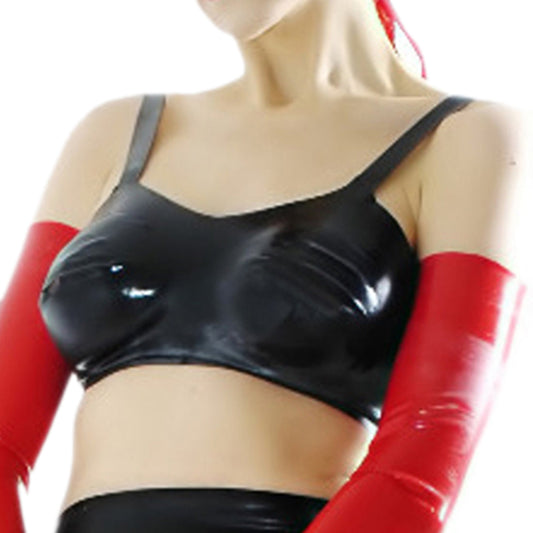MONNIK | Obsidian Series: MONNIK Latex bustier with cups - Detail view - MONNIK Obsidian Collection