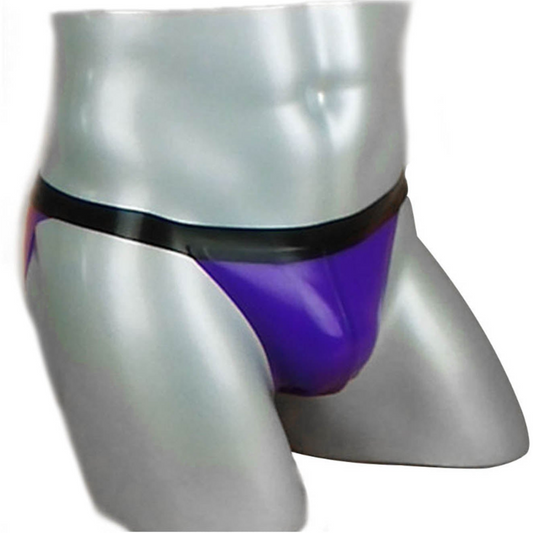 MONNIK | Silhouet Collection: MONNIK Latex Men Briefs Purple