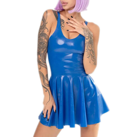 MONNIK | Silhouet Collection: Latex Handmade bodysuit mini skirt