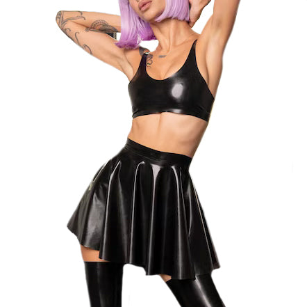 MONNIK | Silhouet Collection: Latex handmade bra set with