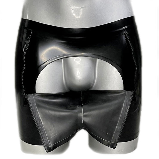 MONNIK | Obsidian Series: MONNIK Latex Men's Sailor Front - Front view - MONNIK Obsidian Collection