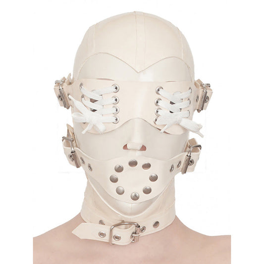 MONNIK | Visage Collection: MONNIK Latex Hood Rivet Buckles