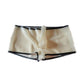 Monnik Sexy Men's Boxers Briefs Latex Transparent Pants Stretch Underwear with Handmade Condom Shorts