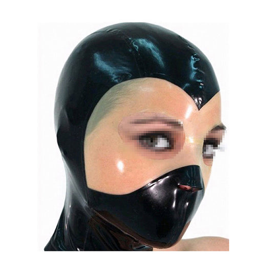 MONNIK | Visage Collection: MONNIK Latex Hood Black&Translucent Ninja