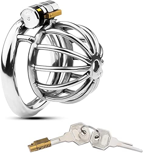 Small Chastity Device Stainless Fantasy for Men Male Chasity Cage Men Adult Chastity Bird Mens Steel BDSM Belt Sunglasses (Size : Ring 45mm)