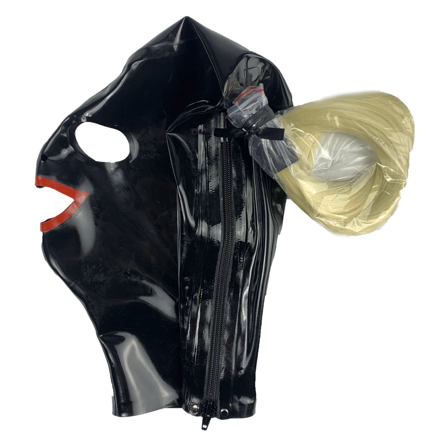 MONNIK Latex Mask Unisex Hood - View 6 - MONNIK Visage latex fashion