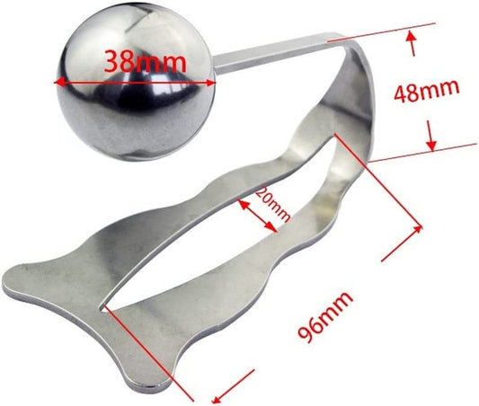 T-Shaped Stainless Steel Chastity Lock Women's Metal Anal Plug Chastity Lock Pants