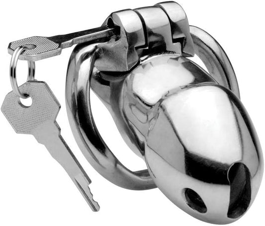 Master Series Rikers 24-7 Stainless Steel Locking Chastity Cage