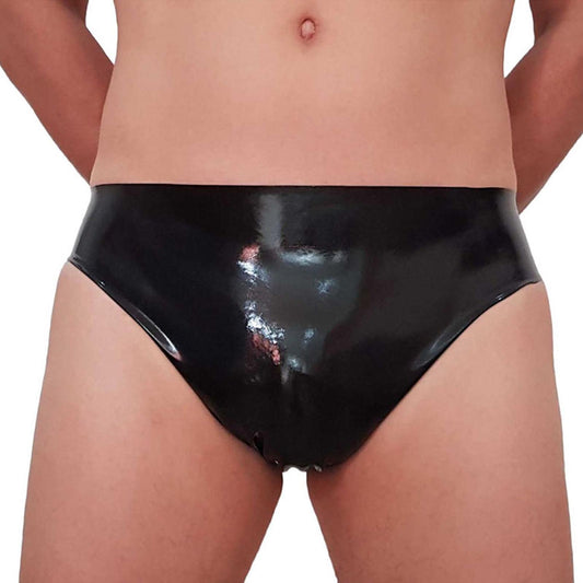 MONNIK | Silhouet Collection: MONNIK Black Latex Men Underpants