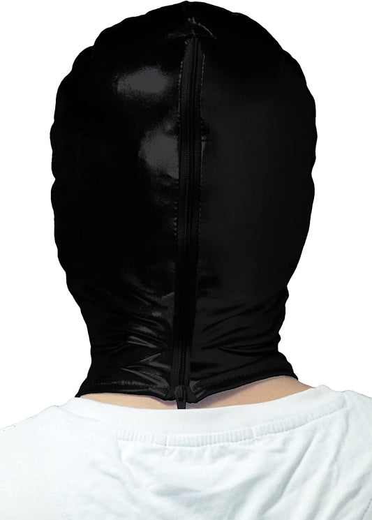 Lycra Masken Spandex Hoods Mouth Hole Metallic Masks Cosplay Accessories