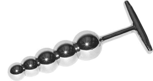 Fresh Fetish Stainless Steel Anal Plug Butt Plugs Thruster with 5 Balls Fetish Love Sex Toy for Sex Love Games