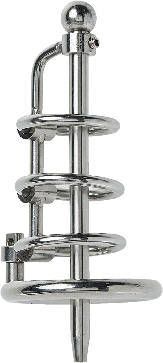 Master Series Gates of Hell Stainless Steel Adjustable Cum Through Sound Cage