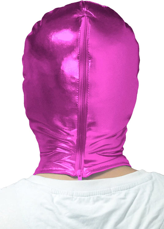 Lycra Masken Spandex Hoods Open Eyes and Mouth Metallic Masks Cosplay Accessories