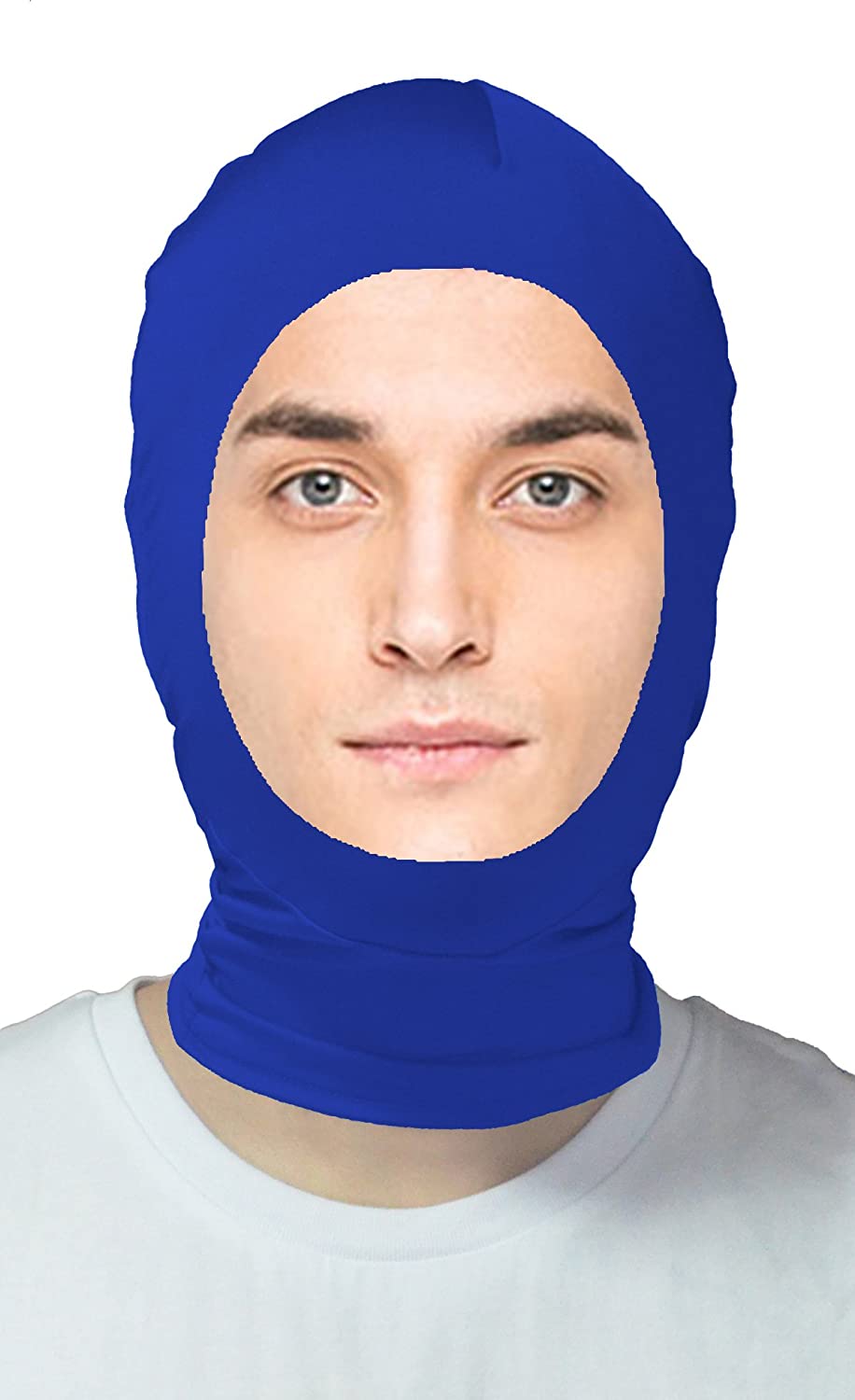 Lycra Masken Spandex Hoods Open Face Zentai Hood Mask Cosplay Accessories