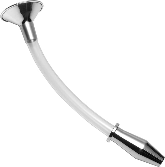 Stainless Steel Ass Funnel with Hollow Anal Plug
