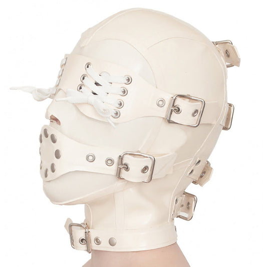 MONNIK | Visage Collection: MONNIK Latex Hood Rivet Buckles