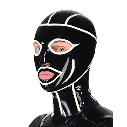 MONNIK | Visage Collection: MONNIK Latex Mask Black&White Stripes