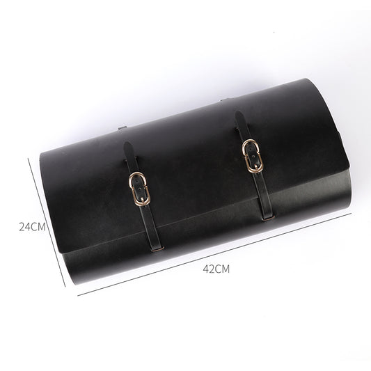 BLACKWOLF Luxury Leather BDSM Kits SM Bed Bondage Storage Bag Set Handcuffs Collar Gag Adult Erotic Sex Toys For Women Couples