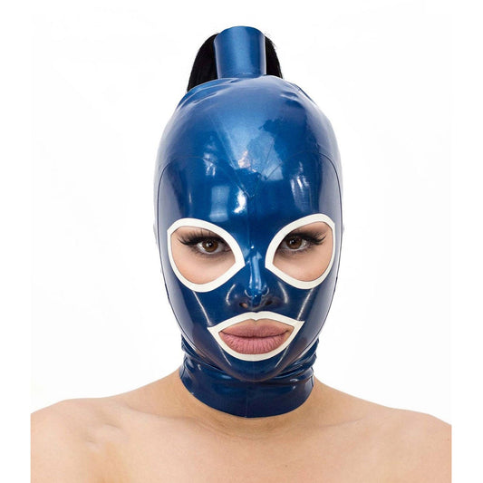 MONNIK | Visage Collection: MONNIK Blue Latex Mask Hood