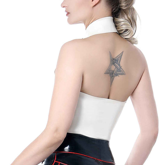 MONNIK | Obsidian Series: MONNIK Latex Handmade Shirt fit - Detail view - MONNIK Obsidian Collection